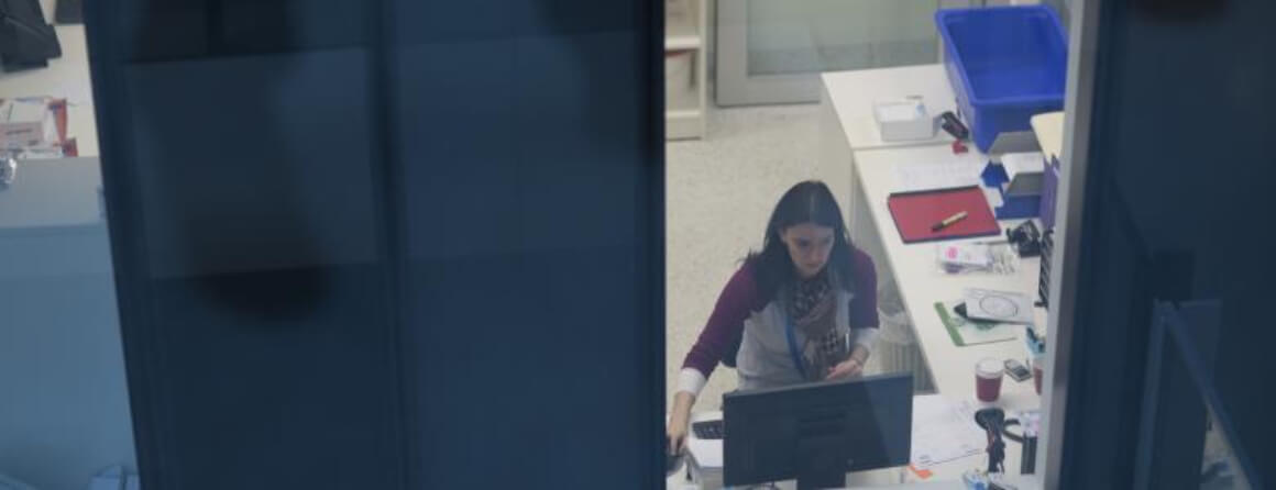 Woman working in a laboratory