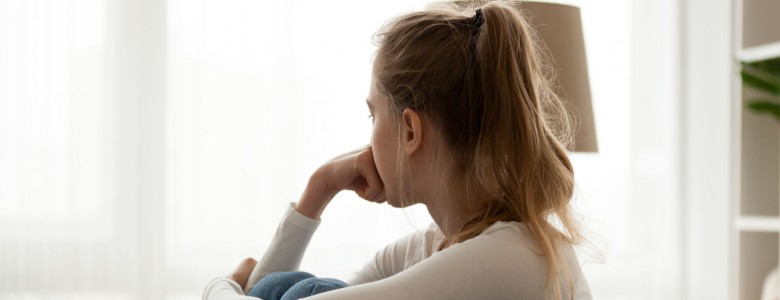 Woman looking away