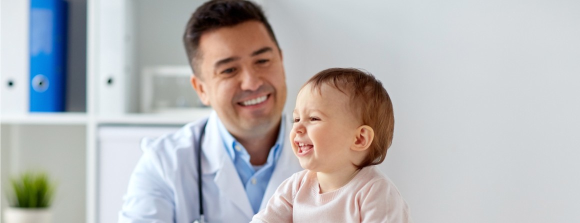 A doctor and a baby