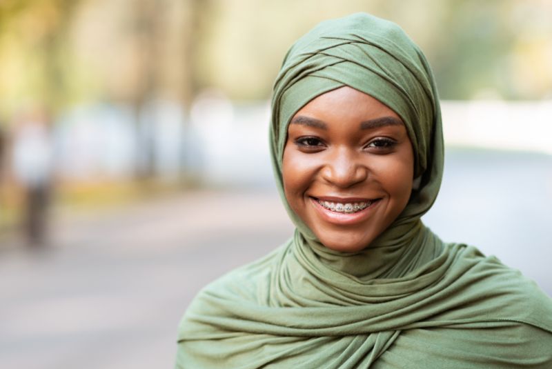 Girl smiling for the camera
