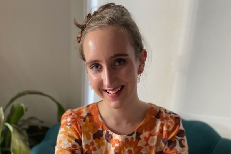 Charlotte smiling for the camera