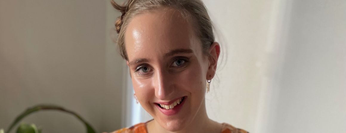 Charlotte smiling for the camera