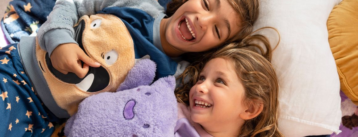 Two children playing with toys