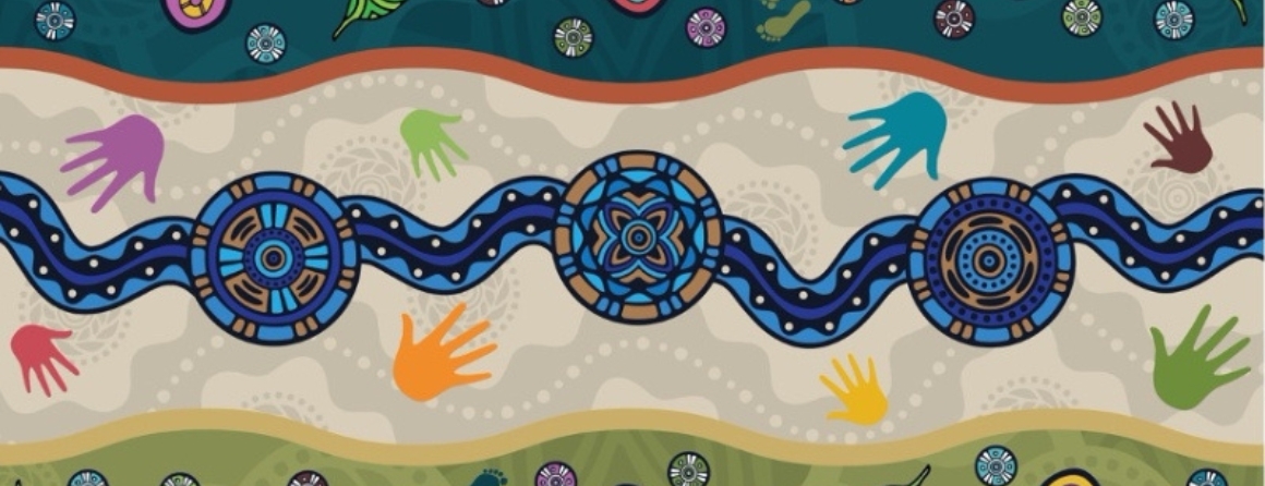 "Jillay wannik - Healthy pathway" By Dixon Patten, Yorta Yorta and Gunnai artist - Bayila Creative
