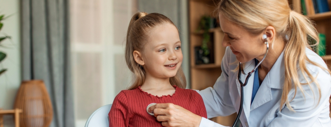 A patient is checked for heart disease by a doctor