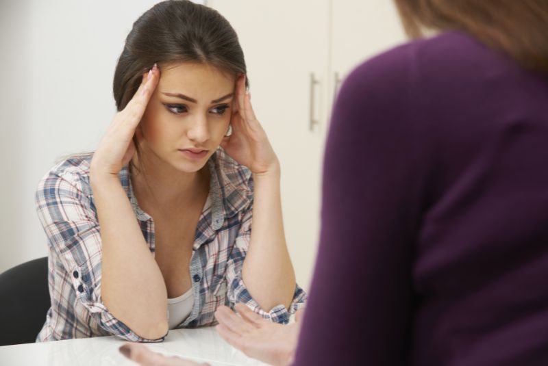 Adolescent with anxiety