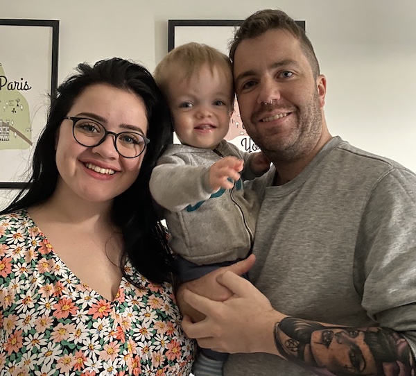 Achondroplasia patient Casper with mum Daisy and dad Justin