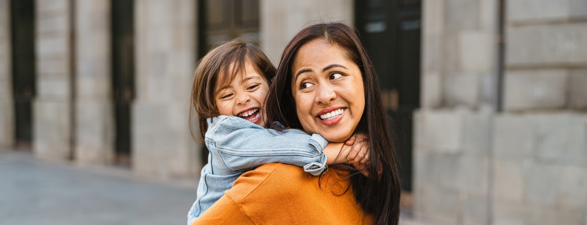 A mother and child