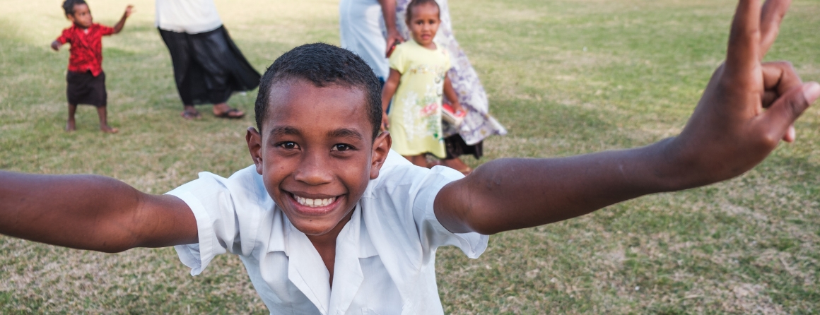 A child in Fiji