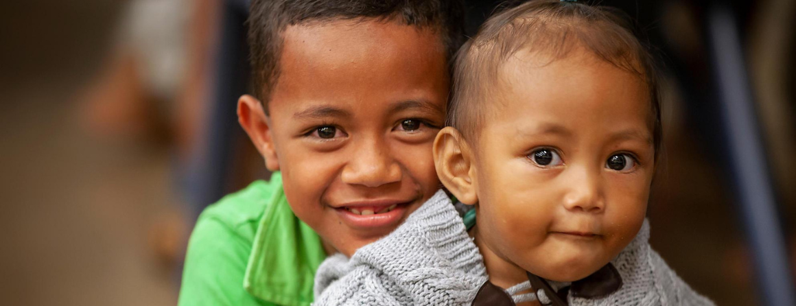 Two children