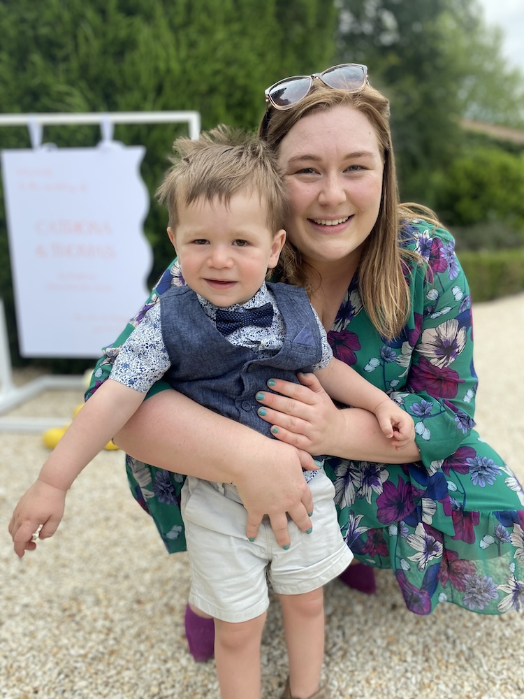 Hearing loss patient Lachlan Smith with mother Victoria