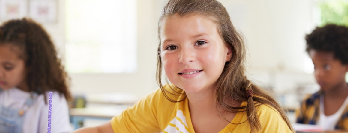 A child in school