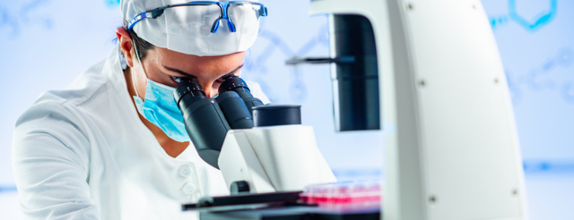 Researcher in the lab