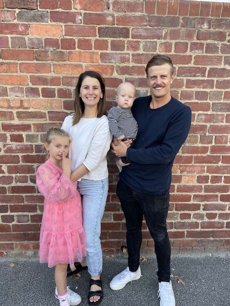 Teddy with his family