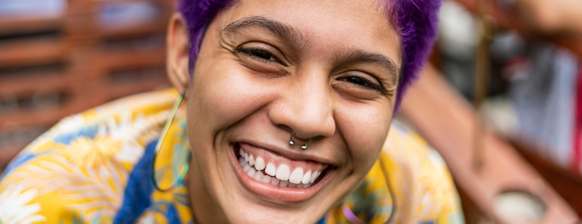 Person smiling at camera