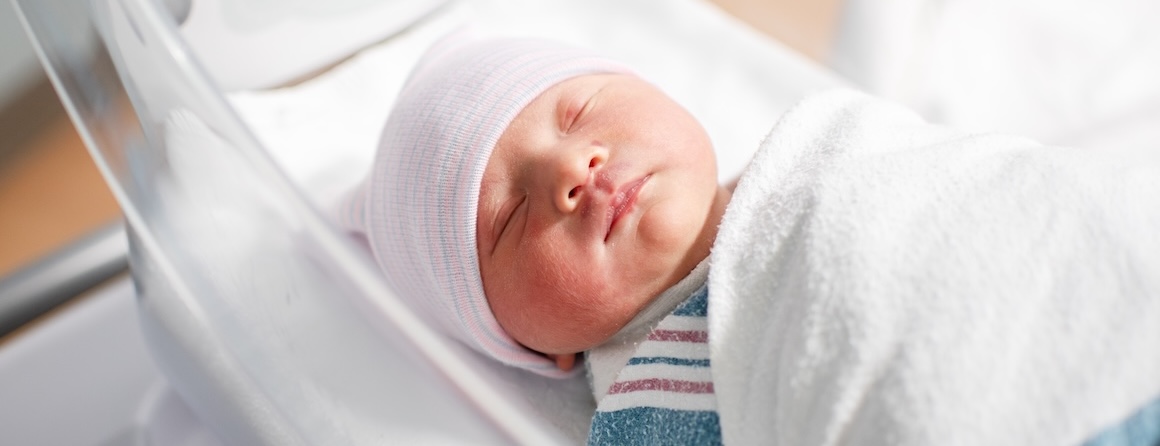 A baby undergoes genetic screening