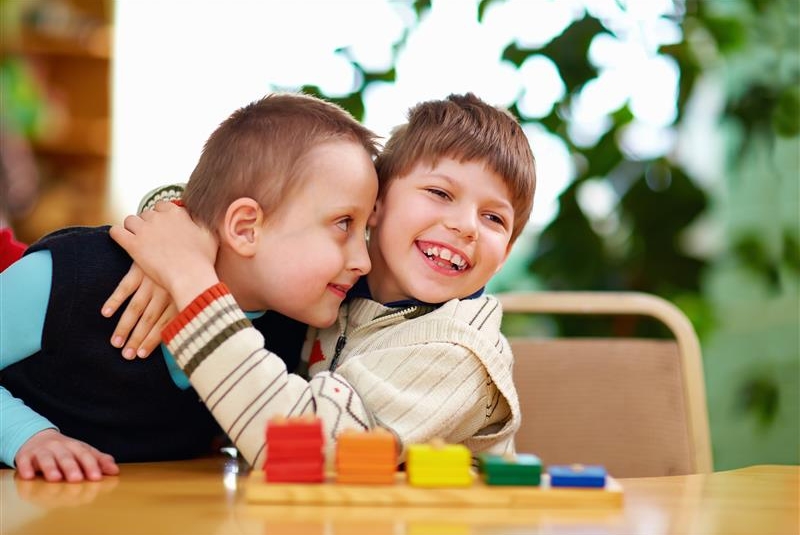 Two children