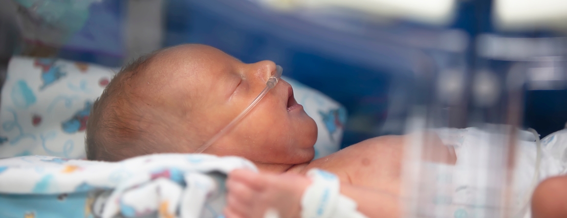 A prematurely born baby