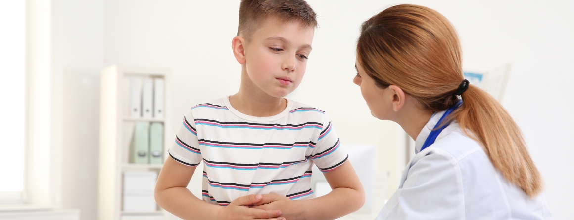 A child with appendix pain, possibly appendicitis