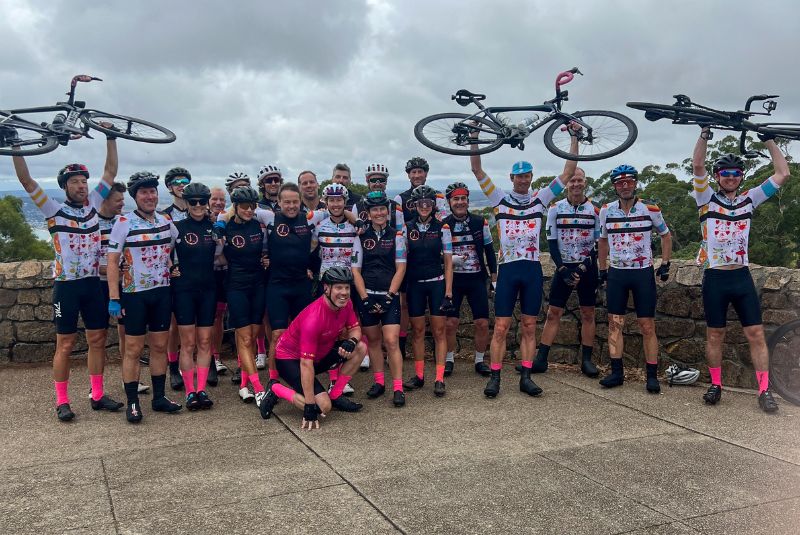 Ride for Lily riders celebrating