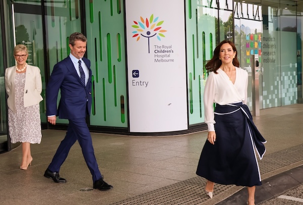 MCRI Director Professor Kathryn North AC, King Frederik X and Queen Mary at MCRI