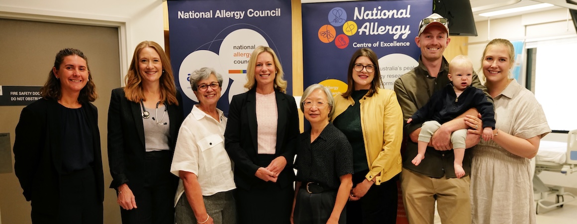 Rhiannon Grant, Professor Kirsten Perrett, Maria Said AM, Assistant Minister Rebecca White, Dr Melanie Wong, Tenaya Jamieson, Brad, Relsie and Jo-Elle Moxon