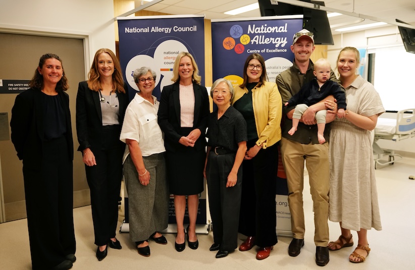 Rhiannon Grant, Professor Kirsten Perrett, Maria Said AM, Assistant Minister Rebecca White, Dr Melanie Wong, Tenaya Jamieson, Brad, Relsie and Jo-Elle Moxon