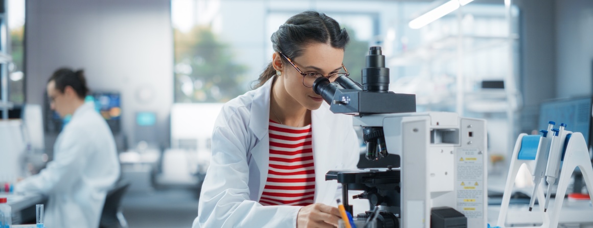 researcher in lab