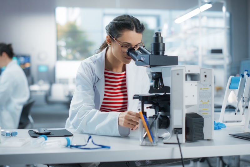 researcher in lab
