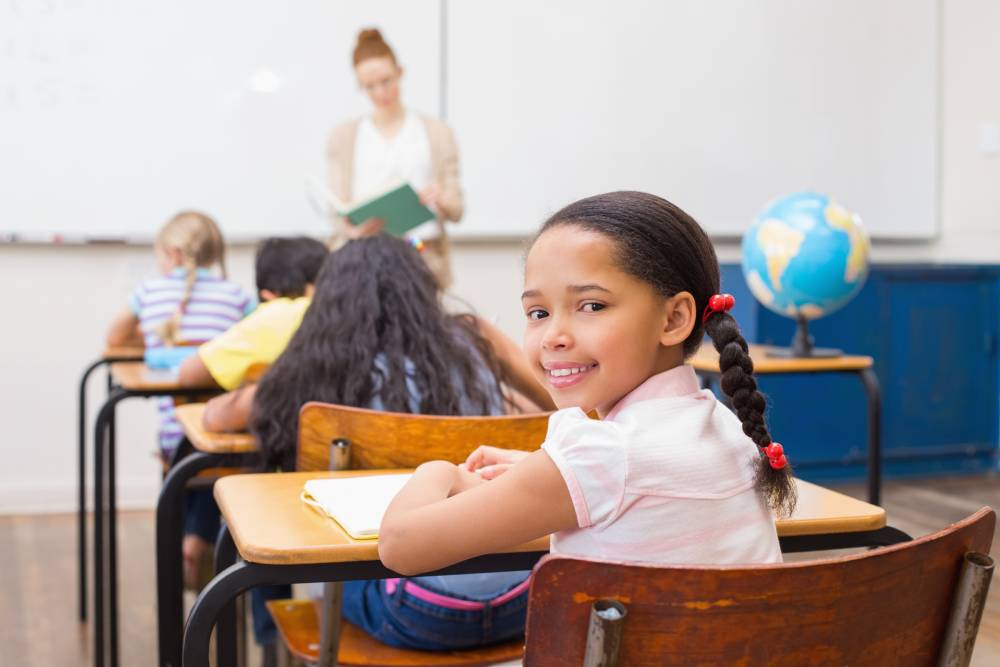 child in class