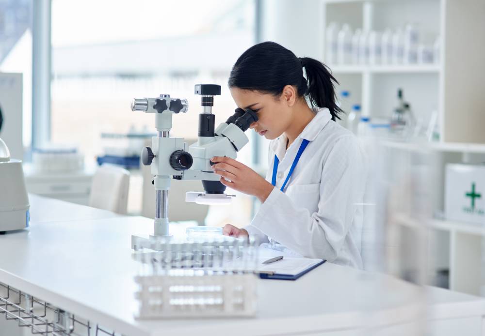 researcher in lab