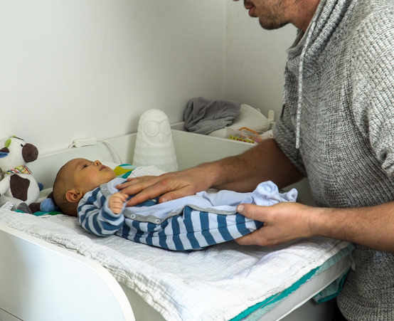 Calm baby after crying