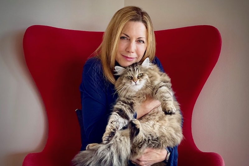 Julie and her cat, Max