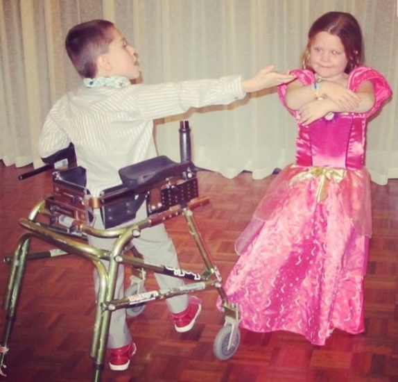 Cooper and his sister Pepper as children