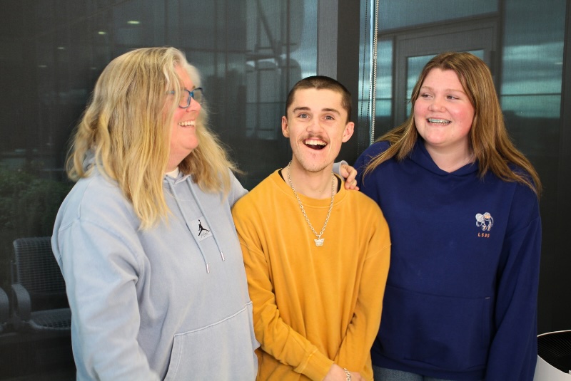 Cooper and his family