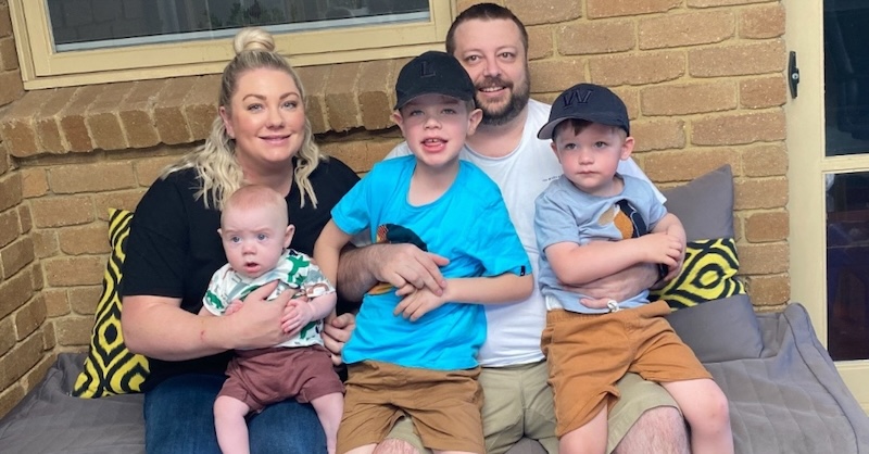 Fragile X patient Lachie and his family