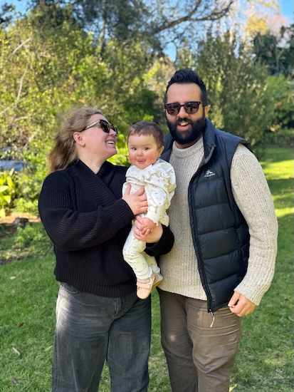HLH patient Giselle and her parents
