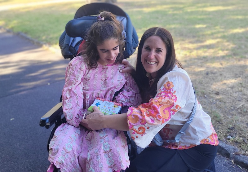 Rare genetic disease patient Gitty and her mother Miriam