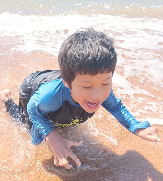 Jerome at the beach