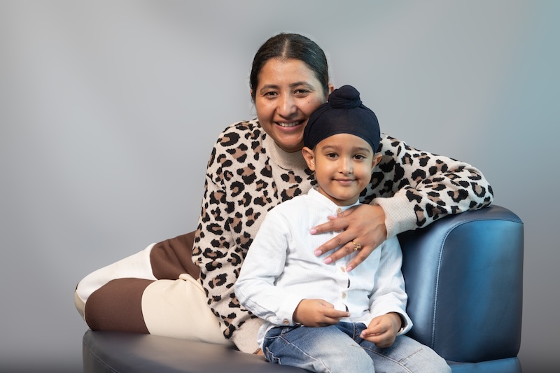 Royal and his mother Gurjinder