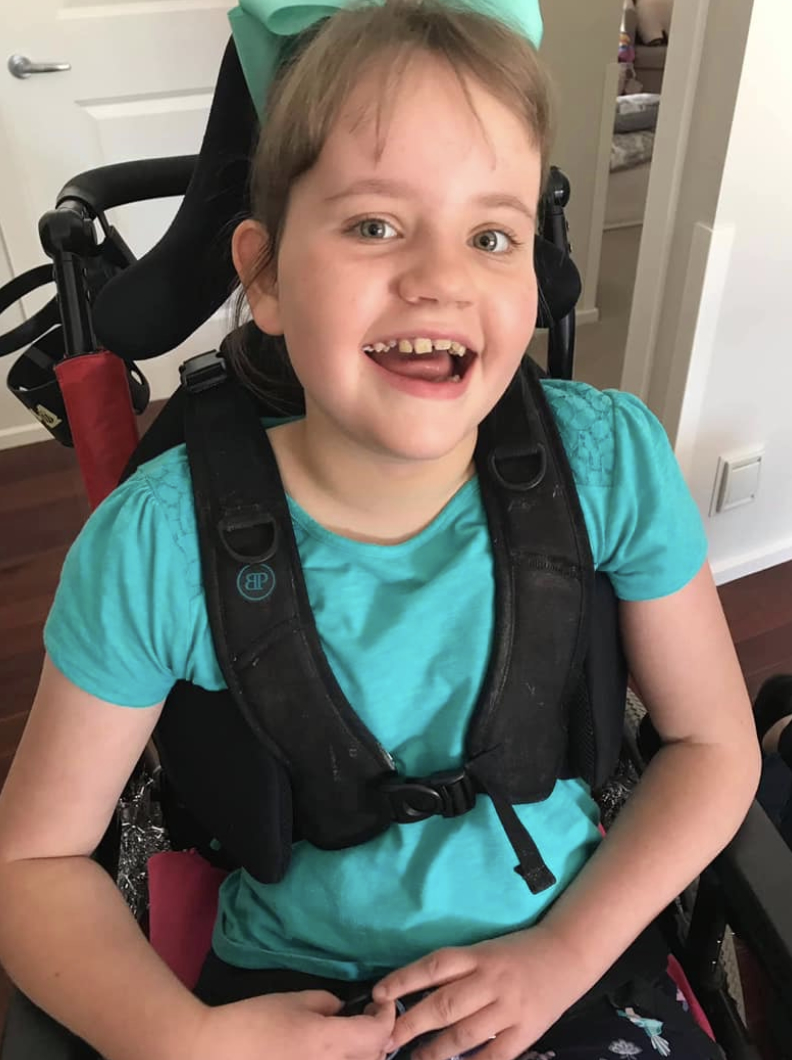 Sarah smiling