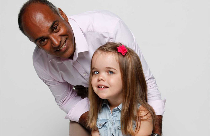 Prof Savarirayan and child