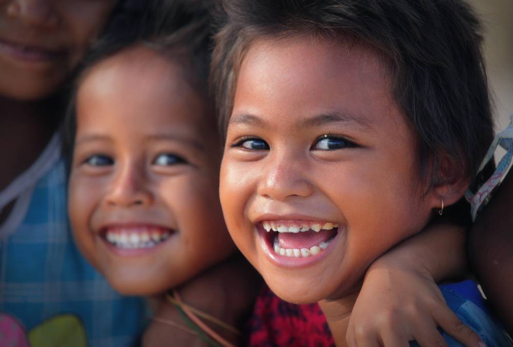 children smiling