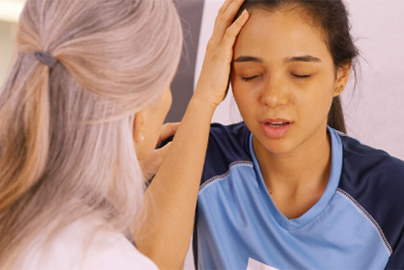 child with doctor