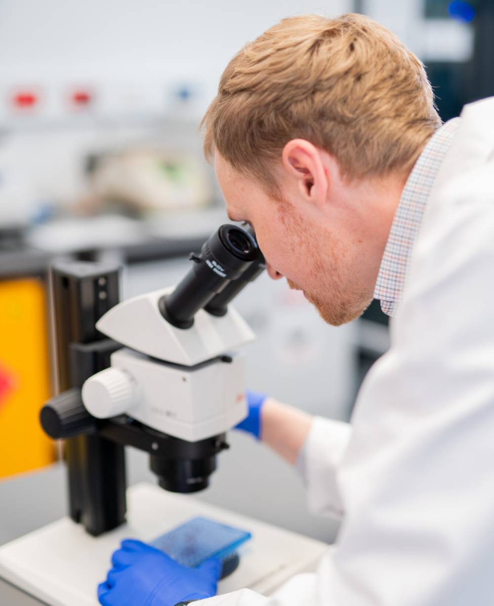 researcher in lab