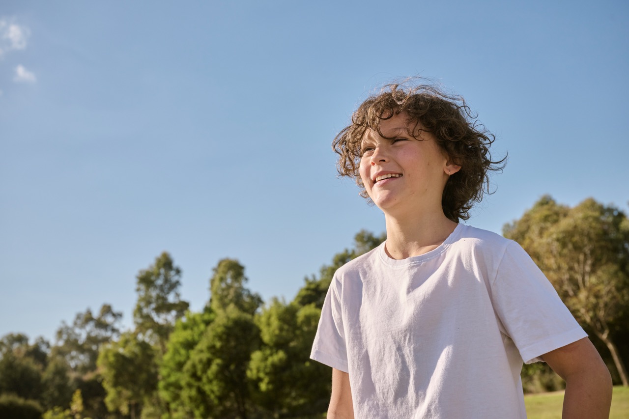 Child looking off into the distance