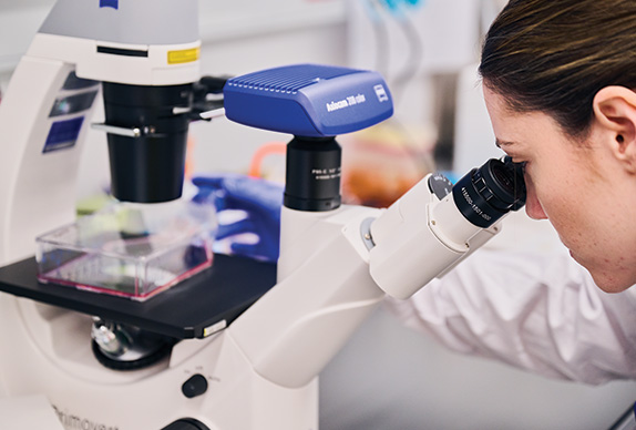 Researcher in laboratory