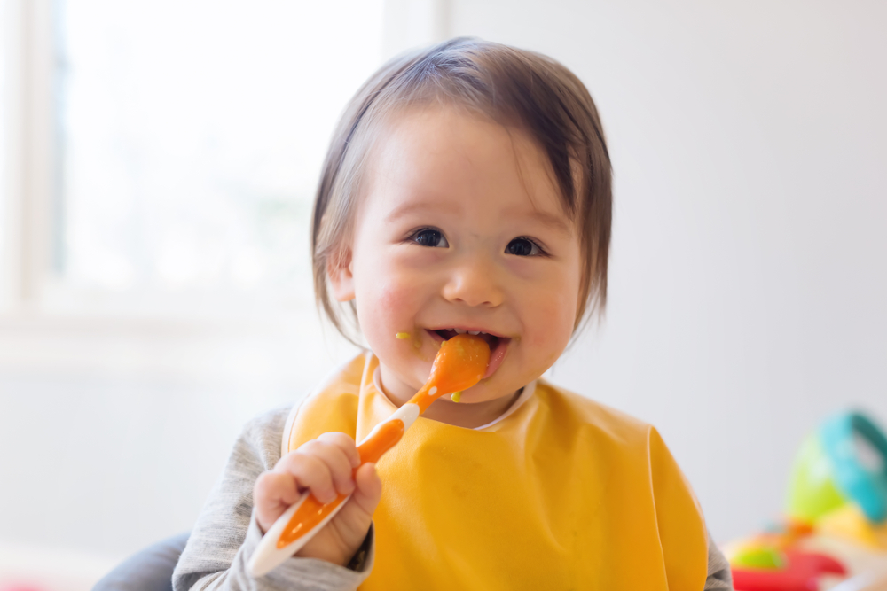 Child eating food