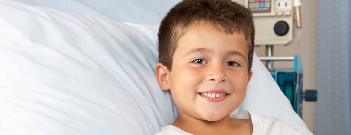 child in hospital