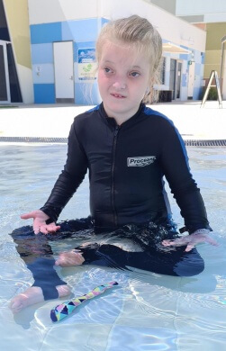 Charlotte Patterson in Hydrotherapy pool